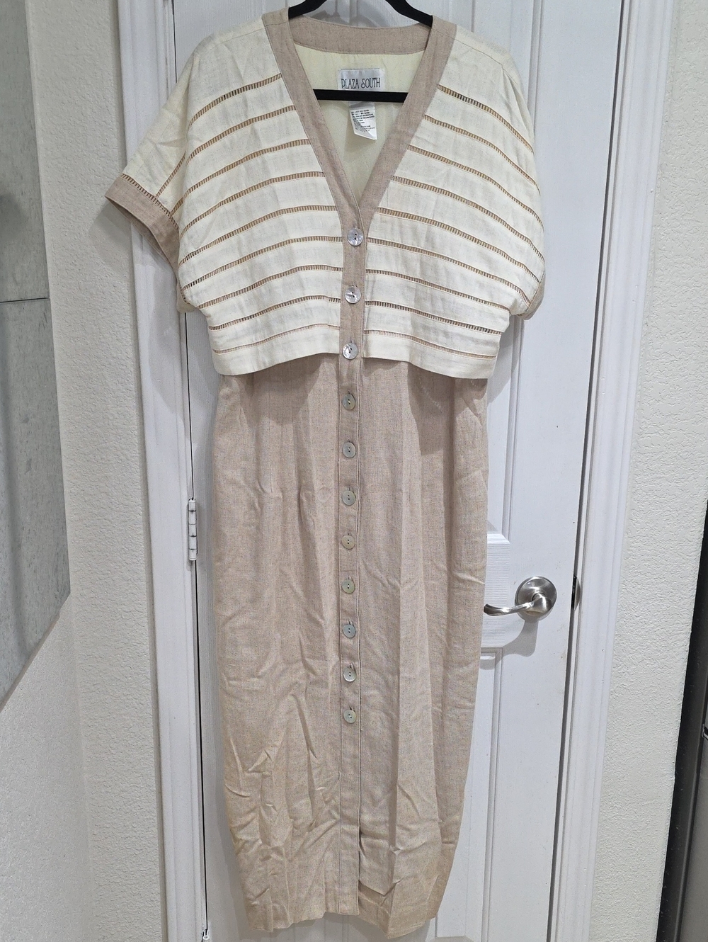 Plaza South Vintage Pleated  Maxi Dress -  Size 16 Runs Smaller Than Usual.